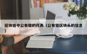 区块链中公有链的代表(公有链区块头的信息)