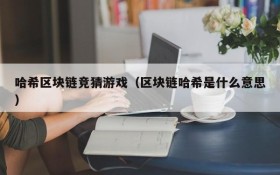 哈希区块链竞猜游戏(区块链哈希是什么意思)