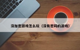 没加密游戏怎么玩(没有密码的游戏)