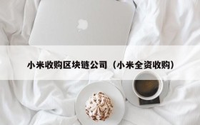 小米收购区块链公司(小米全资收购)